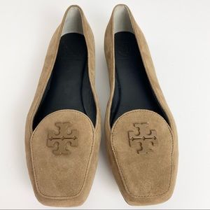 TORY BURCH Fitz Suede Loafer, River Rock, Size 8.5